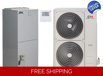 Cooper & Hunter 60K-Btu 17 SEER2 Central Mini Split Heat Pump (5°F) 9.6 EER/8.5 HSPF (R410a)